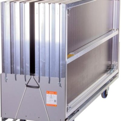 Admiral Stage Deck Dolly 2 meter, ongemonteerd, met 4 rolremmen