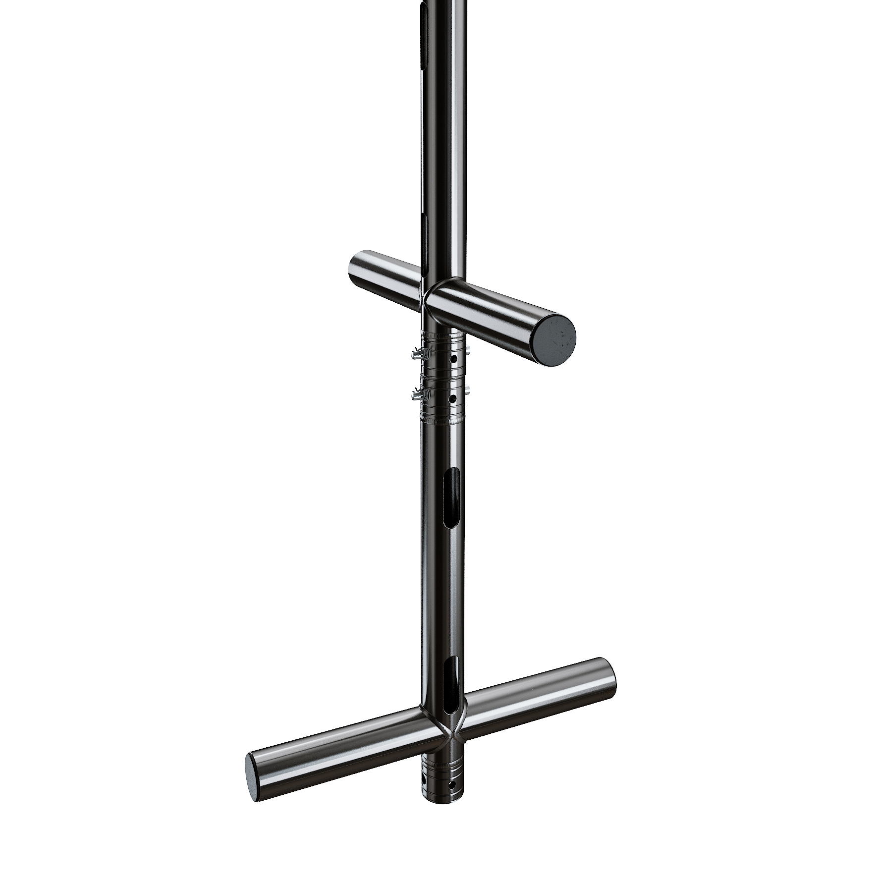 F31 Modulair T-stuk 50cm zwart - Afbeelding 2