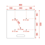 Wentex Universele Base Plate 600×600 - Afbeelding 2
